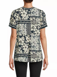 Johnny Was - Janie Favorite Short Sleeve V-Neck Swing Tee