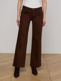 L'Agence - Women's Joanne Low Rise Wide Leg Pants