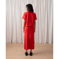 Ali Golden - Knit Boxy And Cropped Silhouette Shirt
