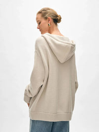 White + Warren - Cashmere Blend Luxe Double Zip Hoodie