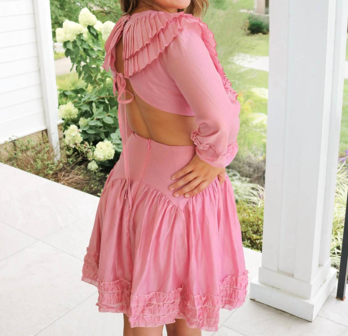 Ina Fashion - Berry Sweet Ruffle Dress