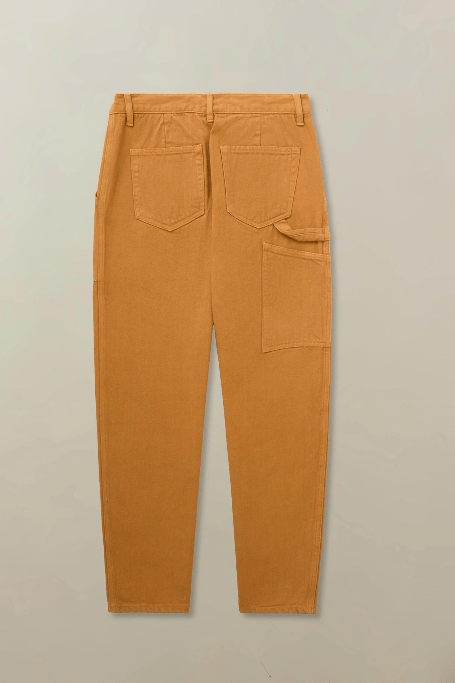 Road to Nowhere Men’s Leigh Workwear Pants in marigold - men's pants - detail view