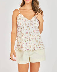 Sadie & Sage - Bouquet Ruffle Cami Top