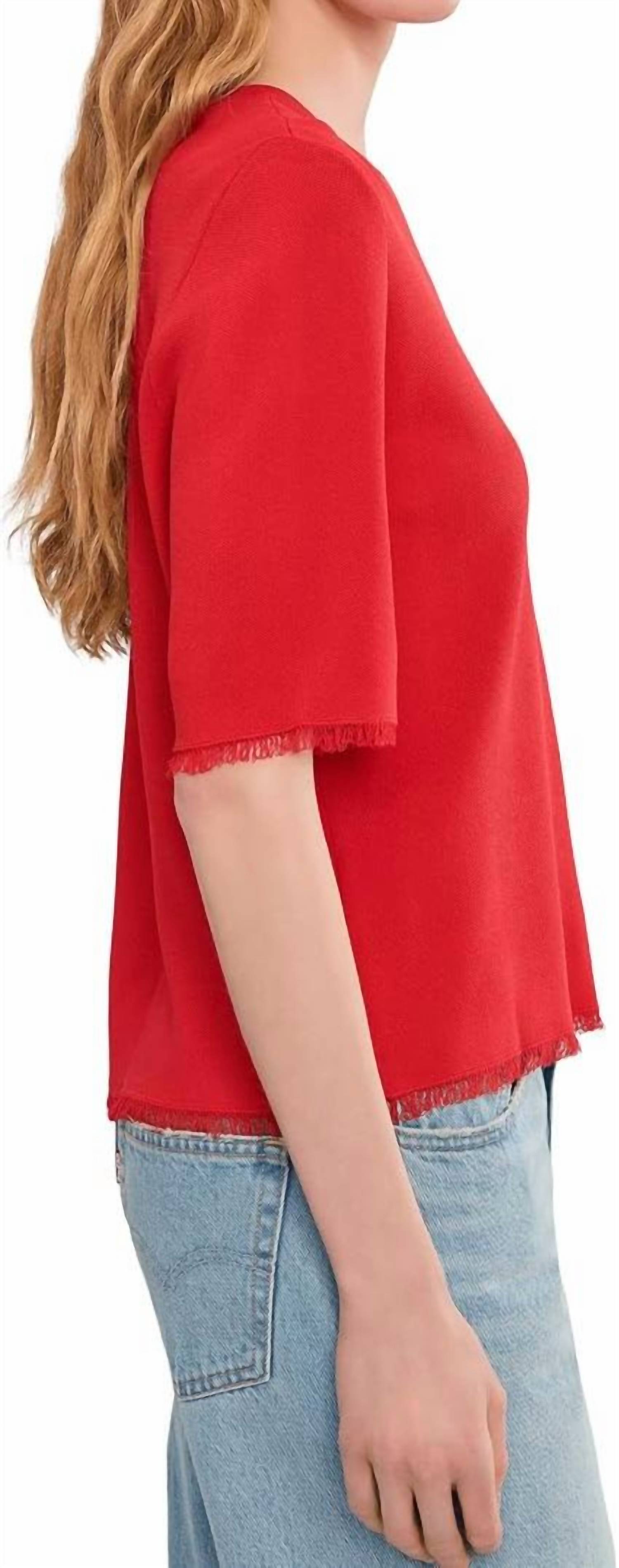 Elliott Lauren - In The Fray Fringe Detail Sweater