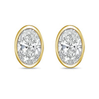 Diana M Jewels - Women's Oval Lab-grown Diamond Stud Earrings (9.00 Tcw) - Elegant Plus