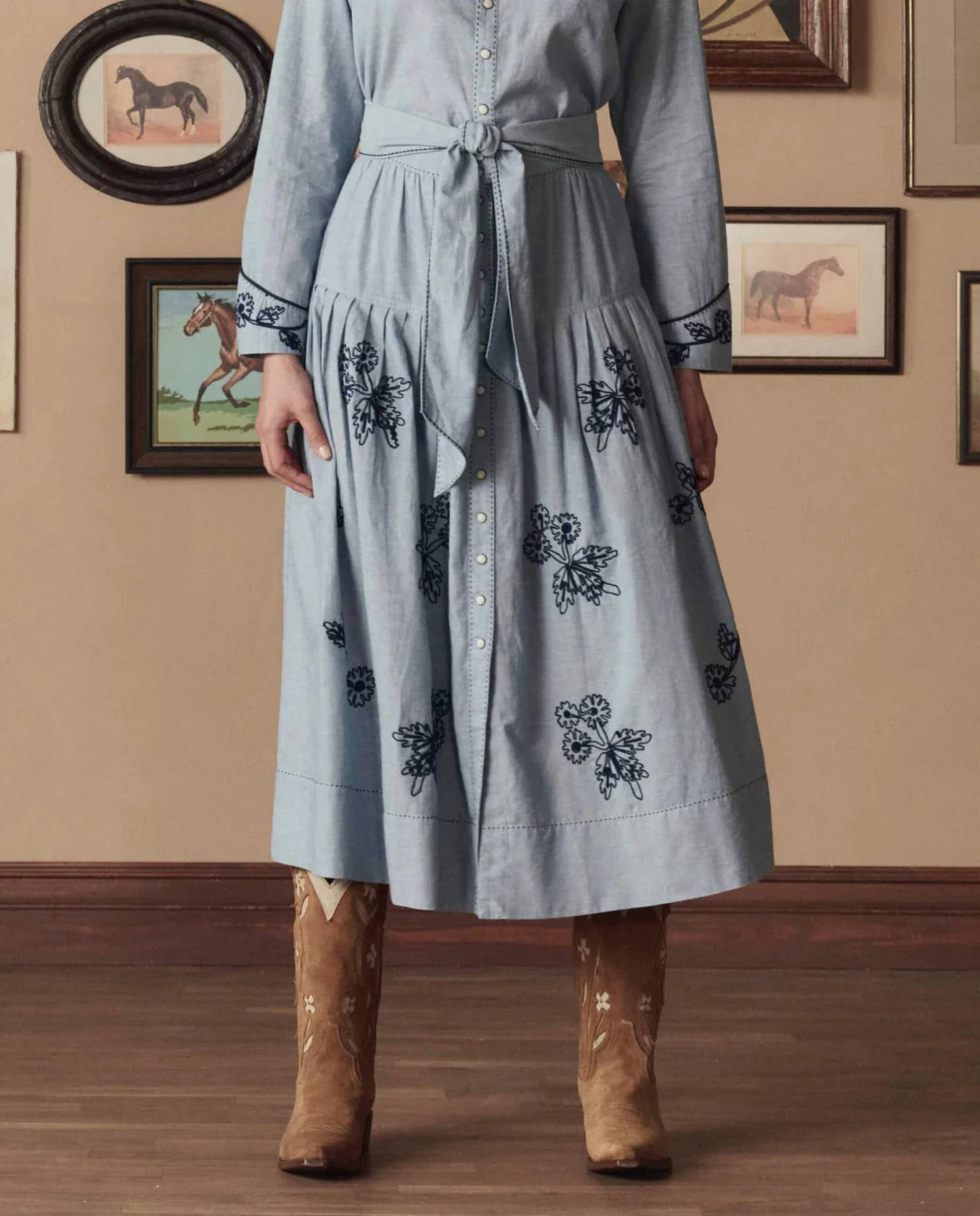 The Great. - Embroided Highland Skirt