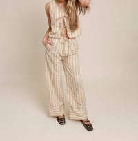 Line And Dot - Monaco Stripe Down Pants