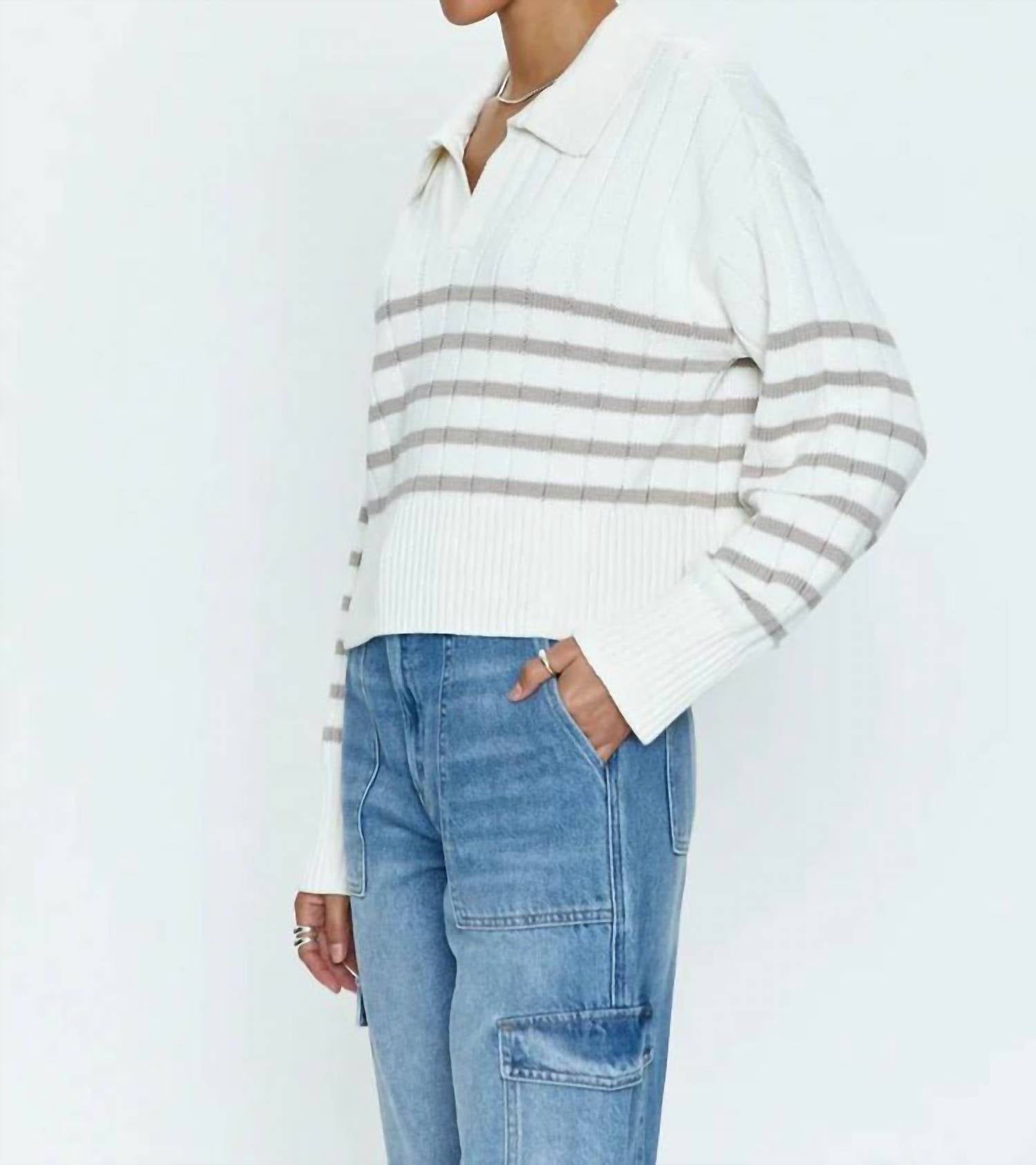 Pistola - Arlo Stripe Polo Sweater