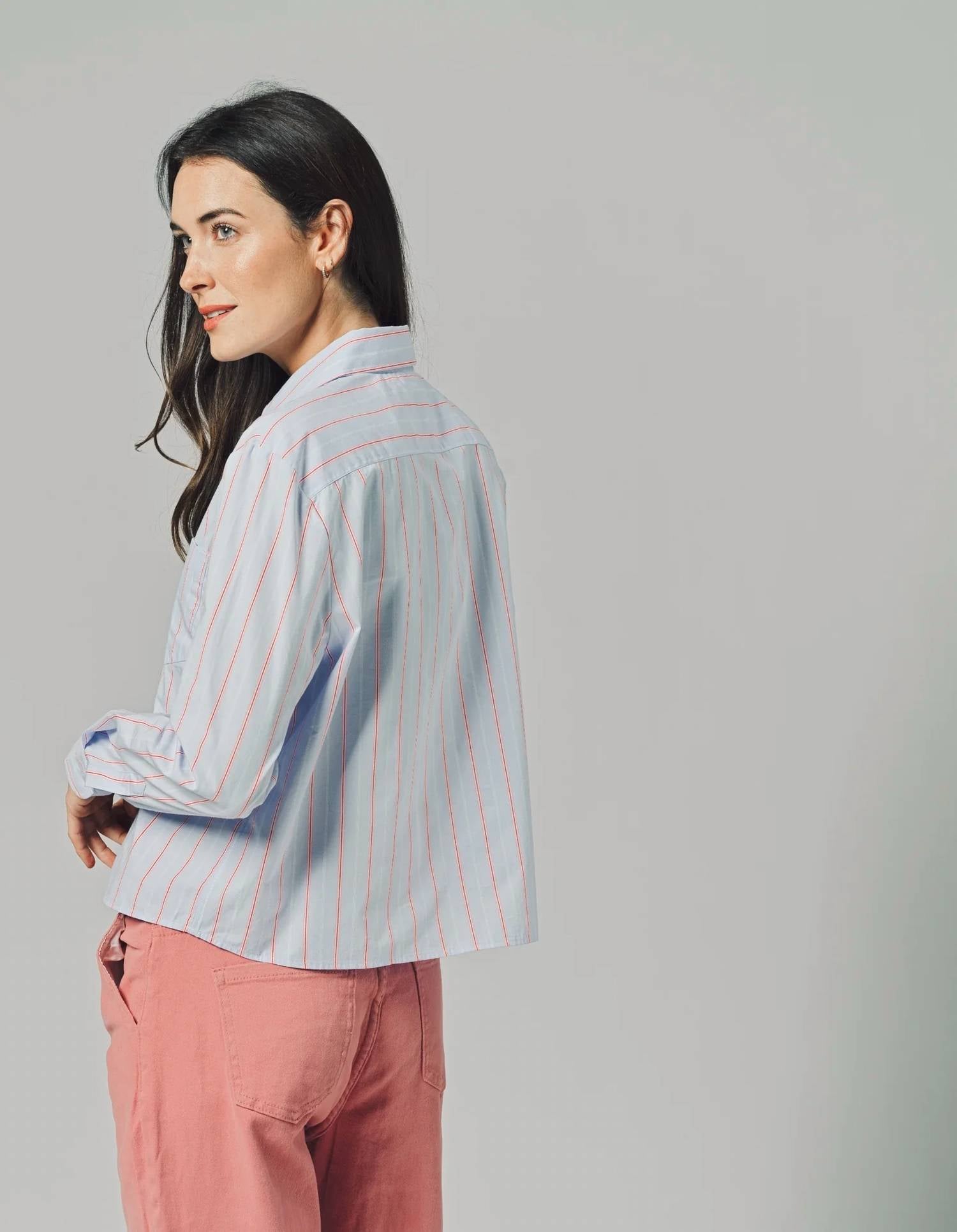 The Shirt - The Pocket Long Sleeve Boxy Crop Top