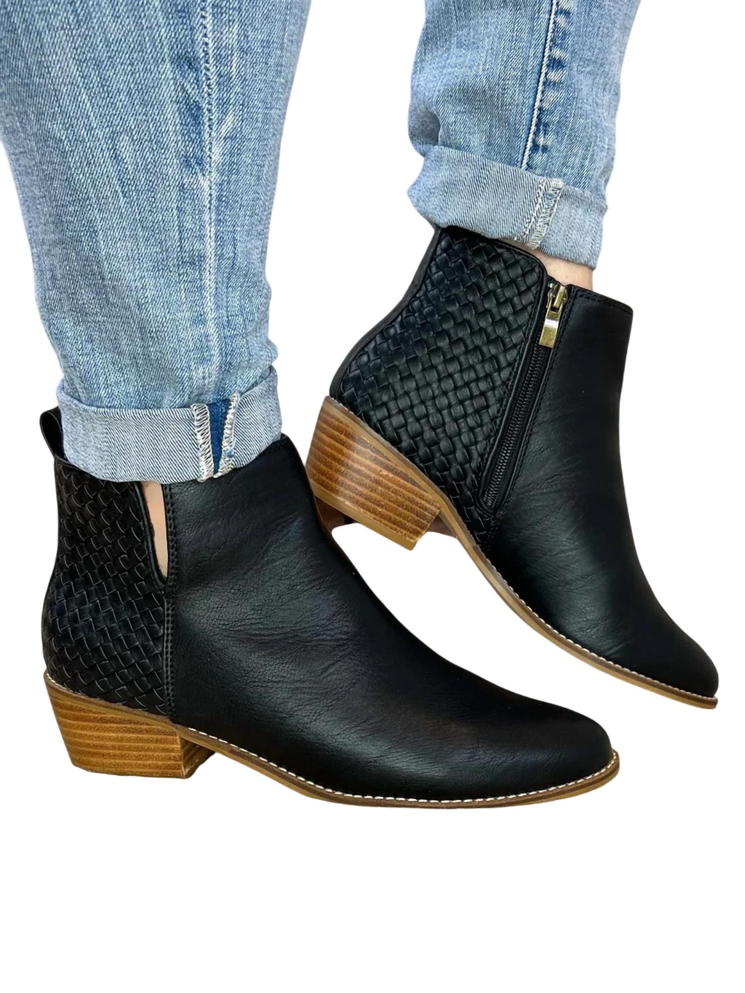 Corkys Footwear - Women's Half n Half Black Boots