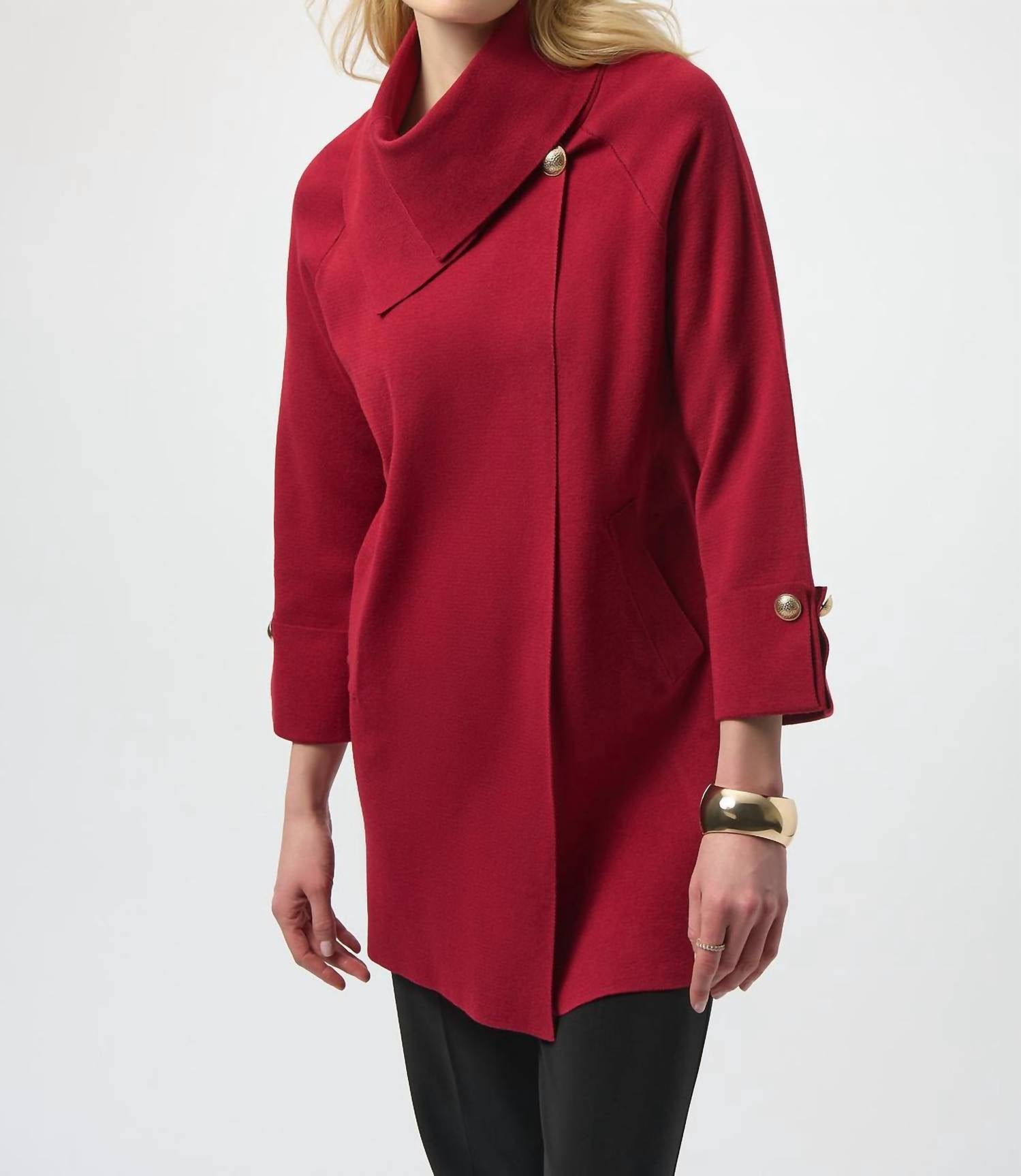 Joseph Ribkoff - Asymmetrical Collared Jacket