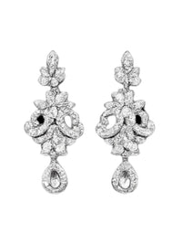 Donna Vinci Women's J102 Necklace And Earrings Jewelry Set in silver - women's jewelry - view 4