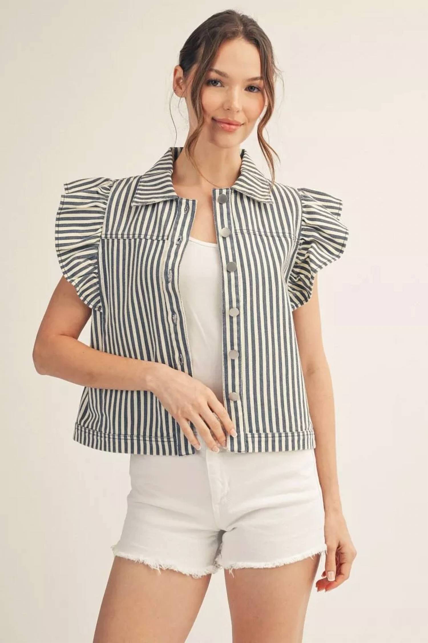 Jodifl - Denim Stripe Vest
