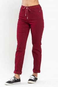 Judy Blue - High Waist Pull On Double Cuff Jogger Jeans