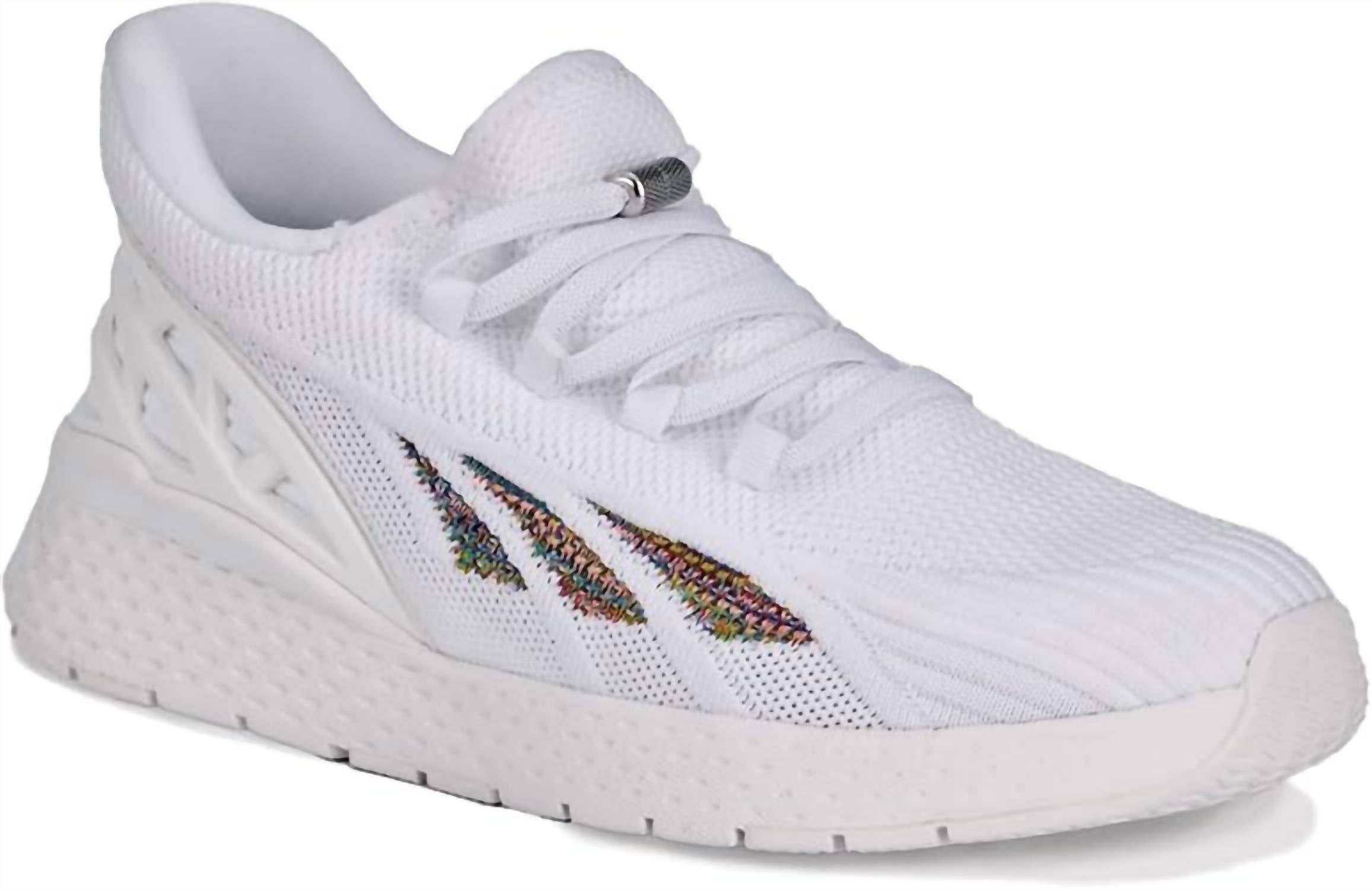 DREW Women's Halo Anti Slip Sneakers in white mesh combo - women's sneaker