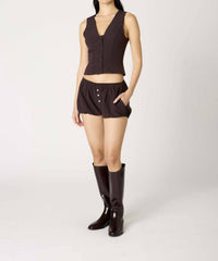 Nia - Renata Deep V-neck Top