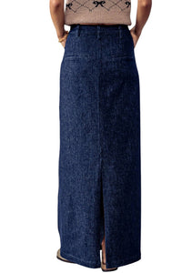 Trend:Notes - Back Slit Maxi Skirt