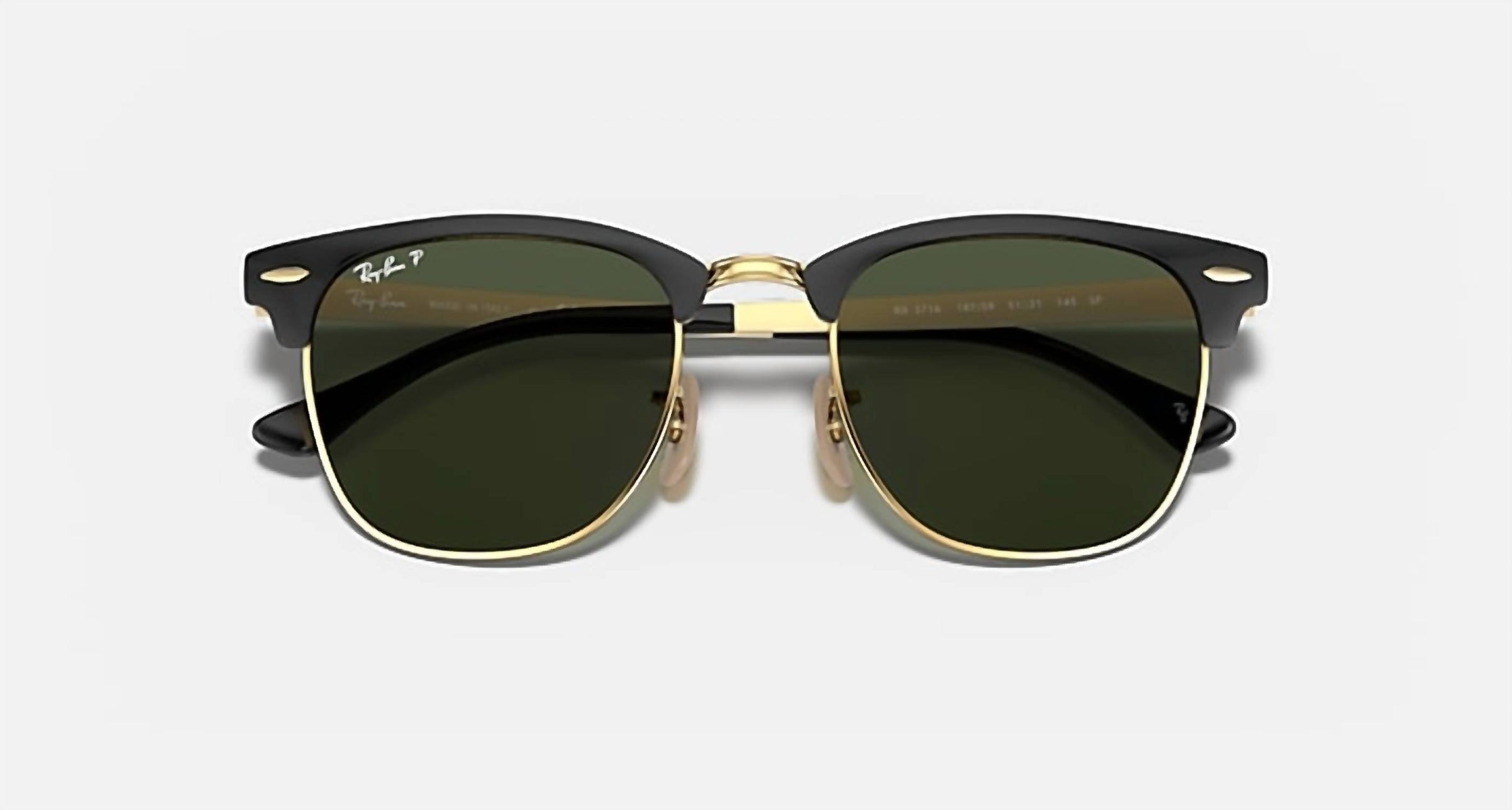 Ray Ban - Clubmaster Metal Polarized Sunglasses Rb3716 187/58