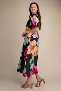 Glam - Hibiscus Collar Dress