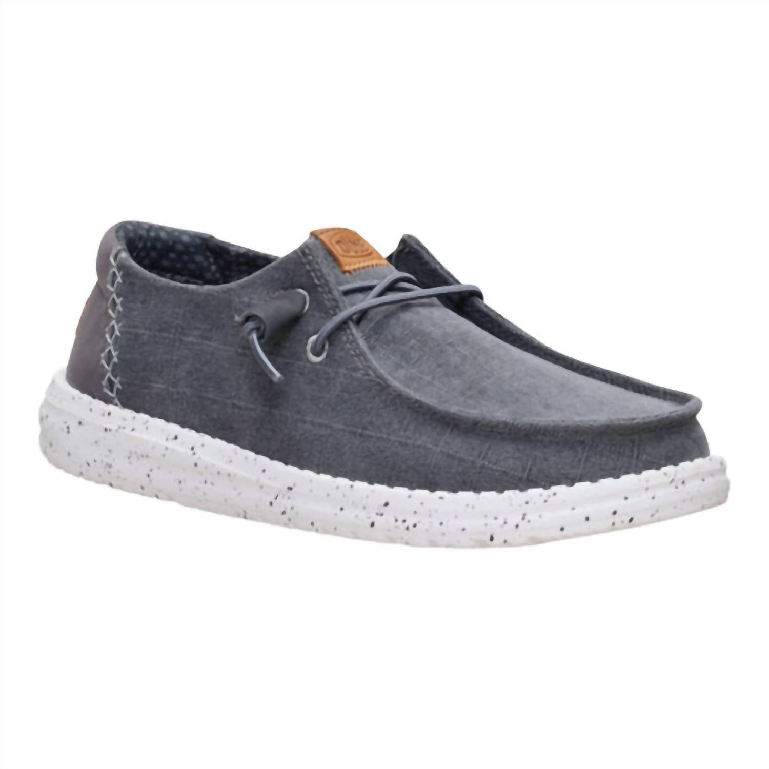 Hey Dude - Women's Wendy Chambray Grid Slip-on Loafers
