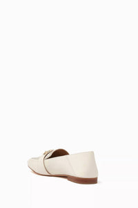 MICHAEL KORS Women's Tiffanie Logo Print Canvas Flat Loafer in vanilla - women's flats - alternate view