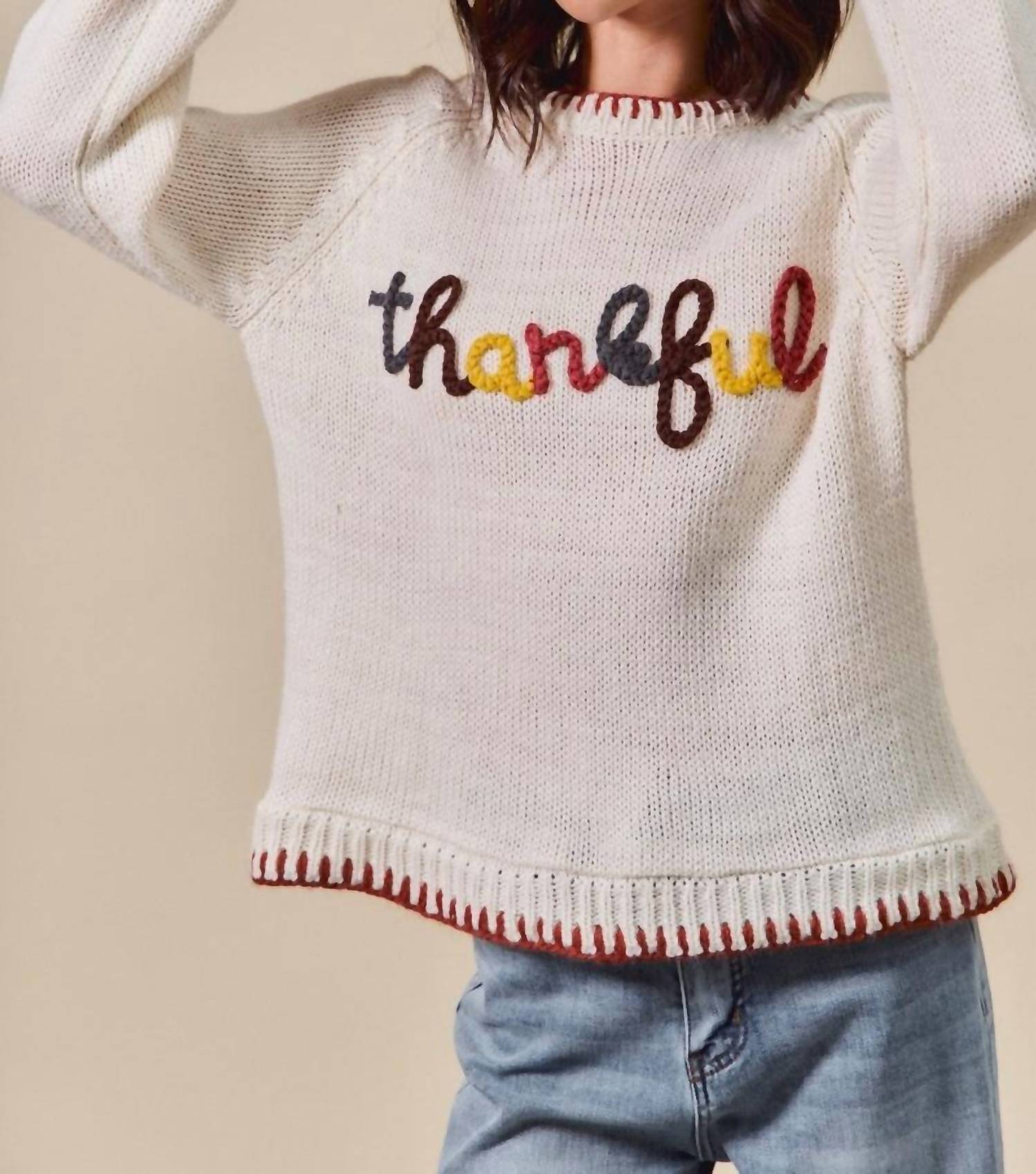 So Me - Thankful Long Sleeves Sweater