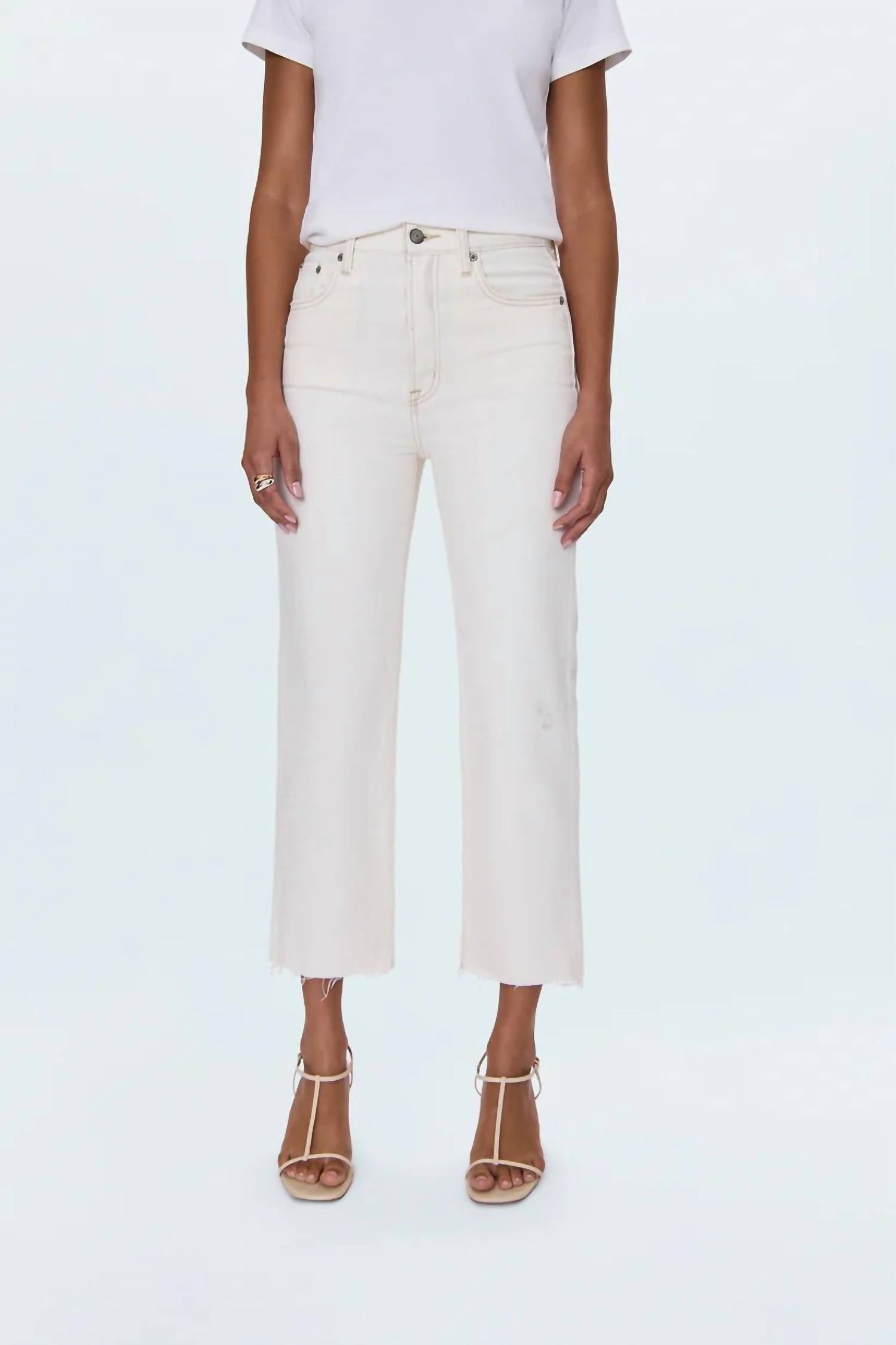 Pistola - Cassie Crop High Rise Straight Crop Jean