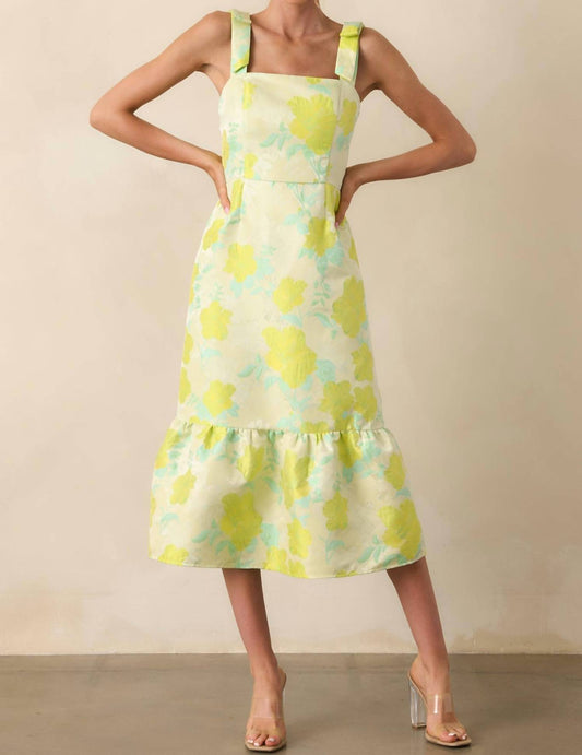 B.Right - CITRUS FIZZ MIDI DRESS