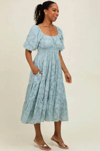 Wishlist - Embroidered Midi Dress