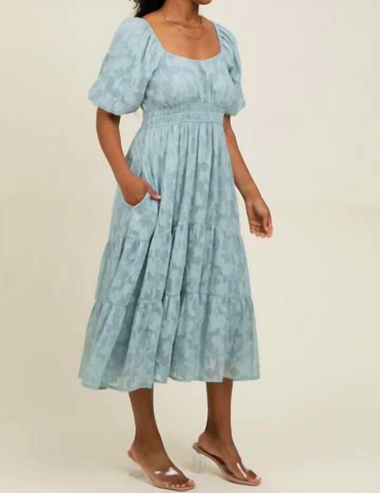 Wishlist - Embroidered Midi Dress