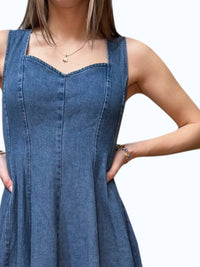 Flying Tomato - Denim Maxi Dress