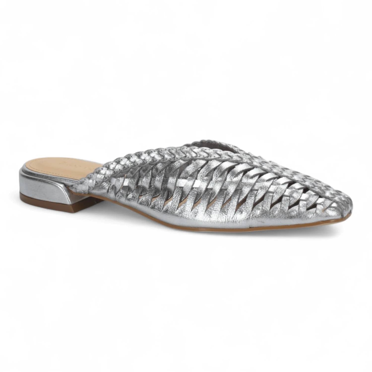 Bruno Menegatti - Women's Woven Leather Slide Mules