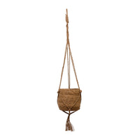 Creative Co-Op - Straw Planter with Jute Hanger