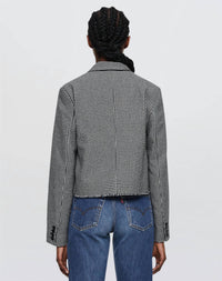 Re/Done - wool cutoff boyfriend blazer