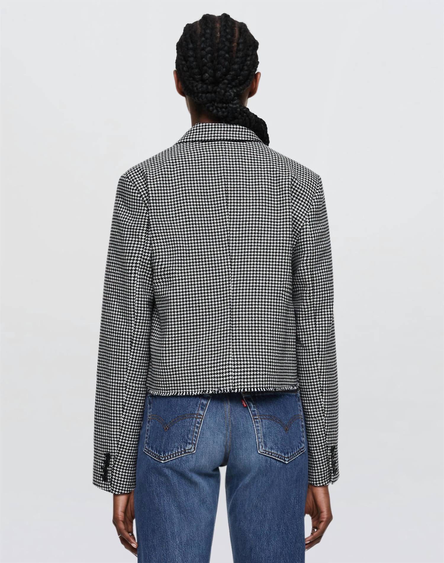 Re/Done - wool cutoff boyfriend blazer