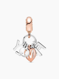 Pandora Women's Family Letters Dangle Charm in silver - women's item - alternate view