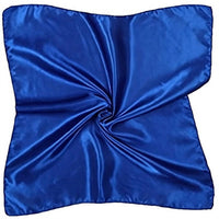 Diacly Women's Silky Satin Square Scarf in blue - women's scarf