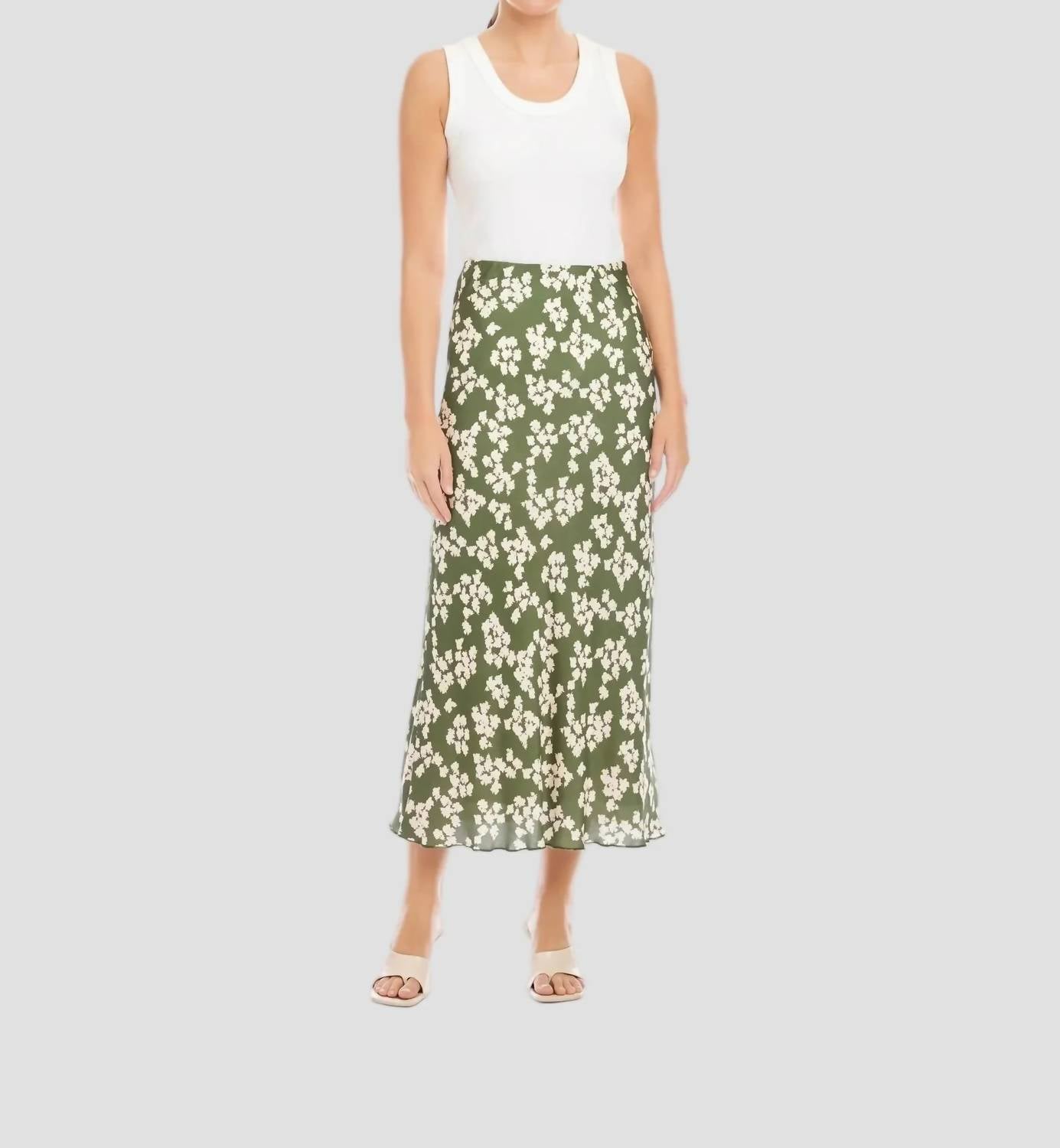 Fifteen Twenty - Eva Bias Ankle Midi Skirt