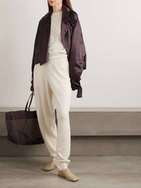 Allude - RD Crew Neck Cashmere Blend Sweater