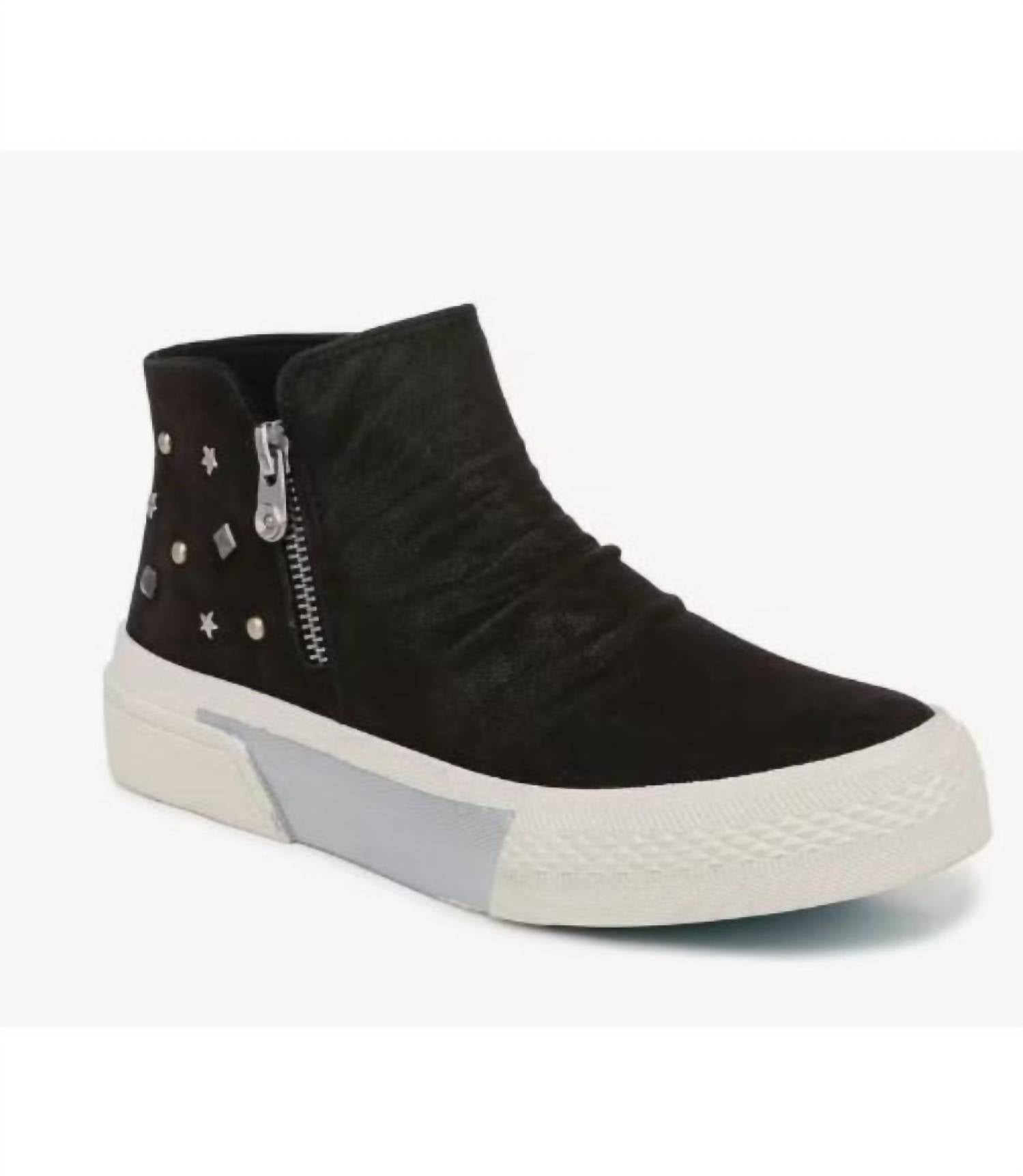 BLOWFISH Women's Wave Zip Shoe in black - women's sneaker