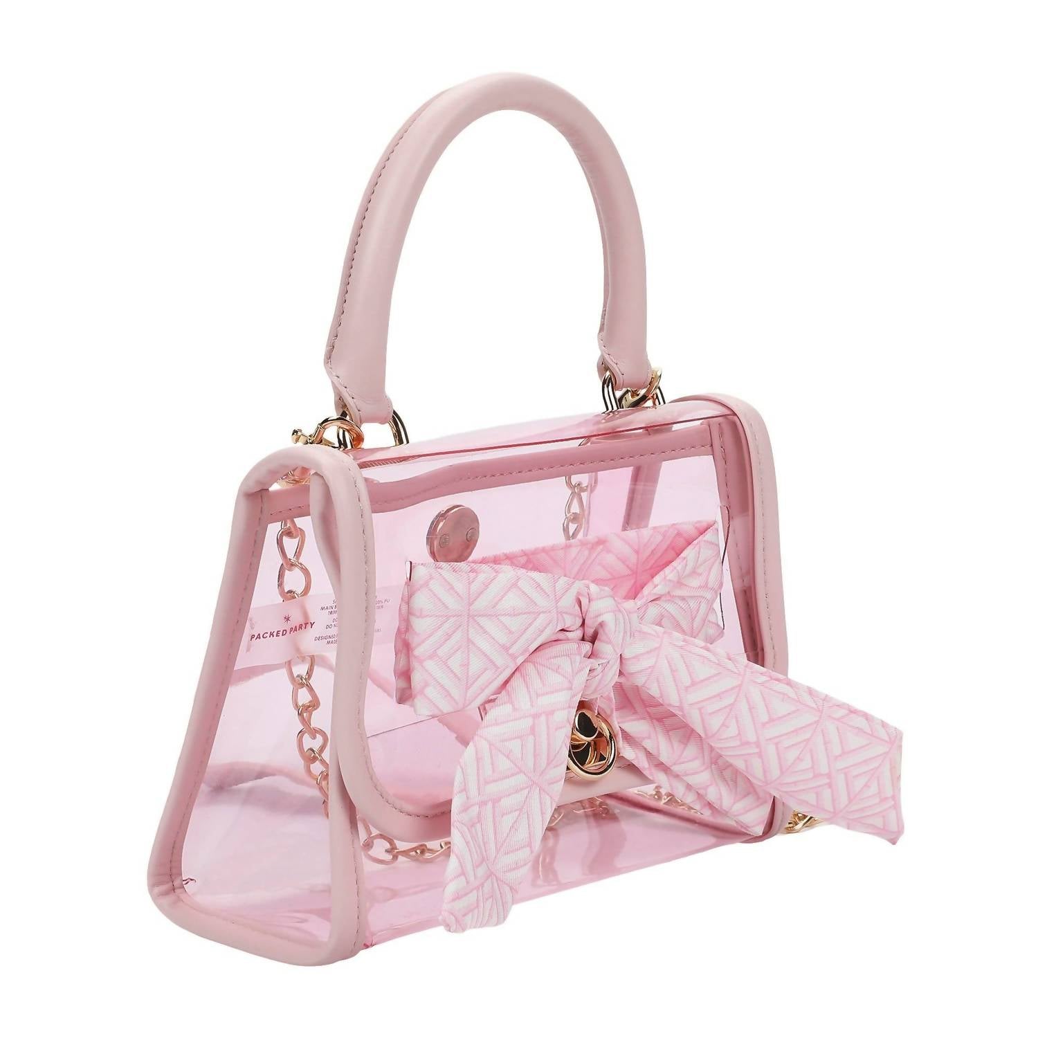Packed Party - Women's Perfect Bow Clear Vinyl Mini Handbag