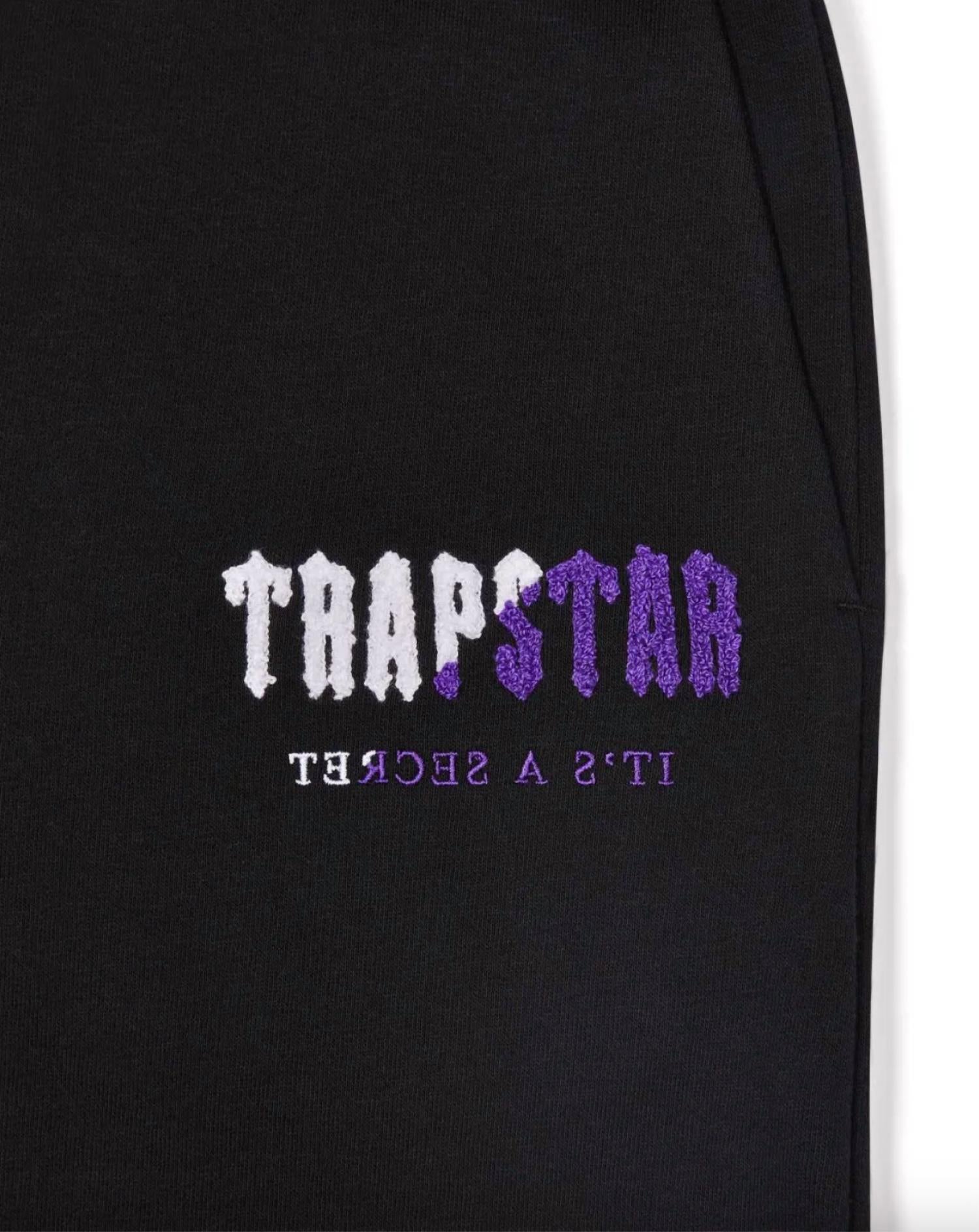 Trapstar Men’s Chenille Decoded Hooded Tracksuit in black purple - men's item - view 4