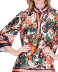 Jade - Placket Tunic Top