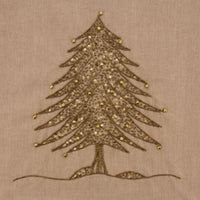 Saro Lifestyle - Beaded Christmas Tree Design Runner