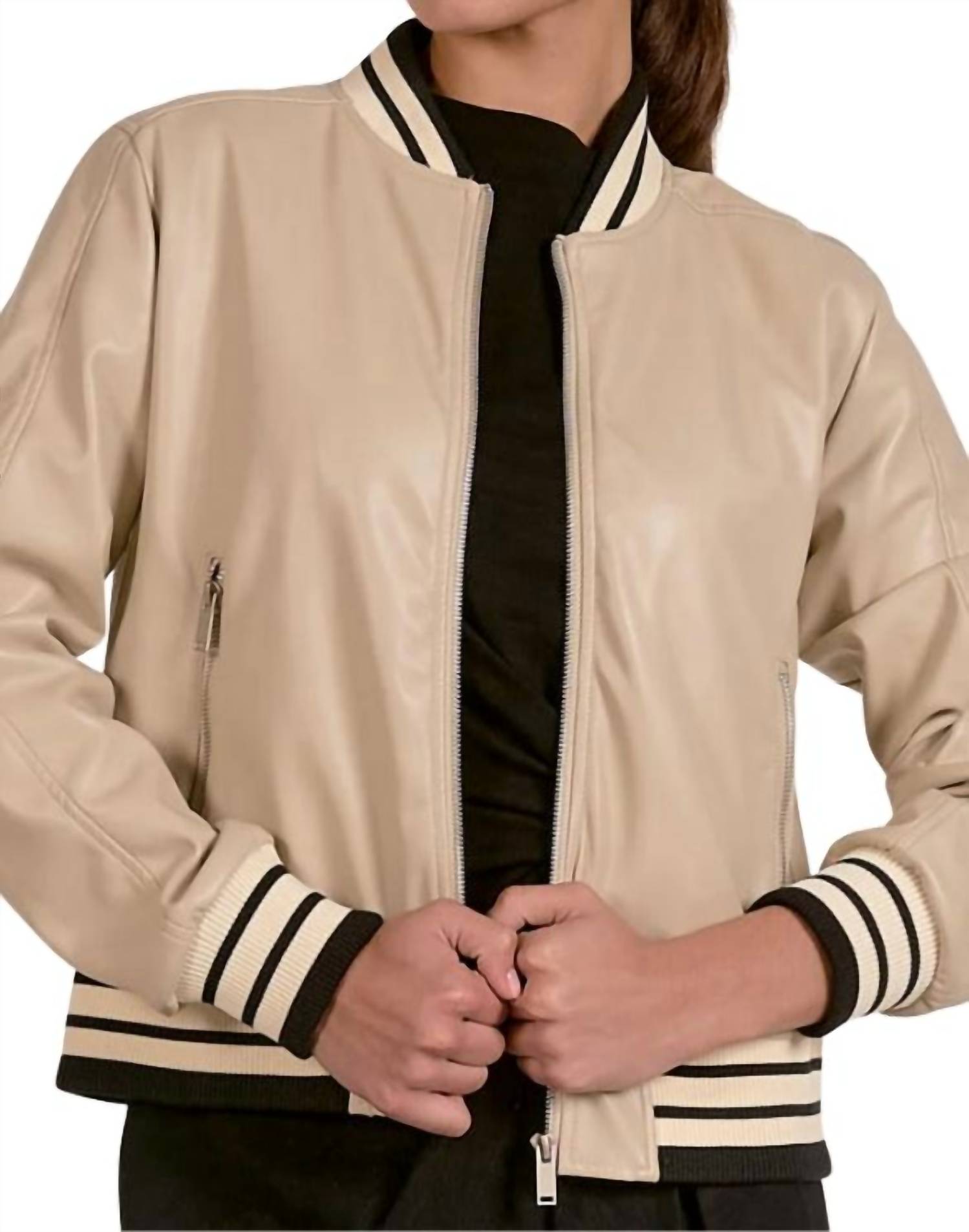 Elan - Bomber Jacket With Trim