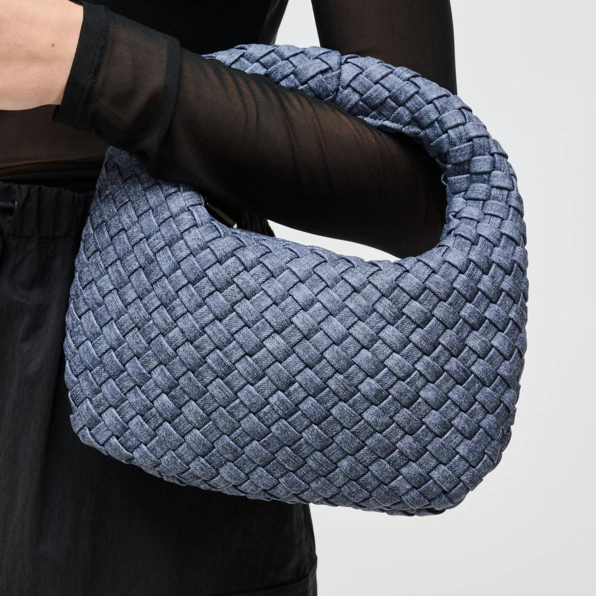 Sol And Selene - Women's Dream Small Woven Neoprene Hobo Bag