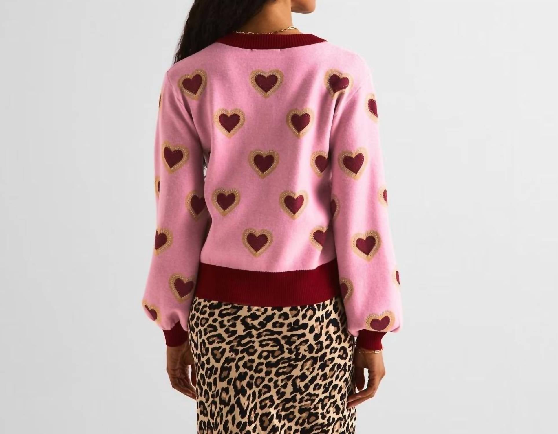 Never Fully Dressed - Hearts Cardigan