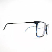 Robert Mitchel - Men's Eyeglasses Frames Rmxl 20203 Bl Blue Horn Gray Large