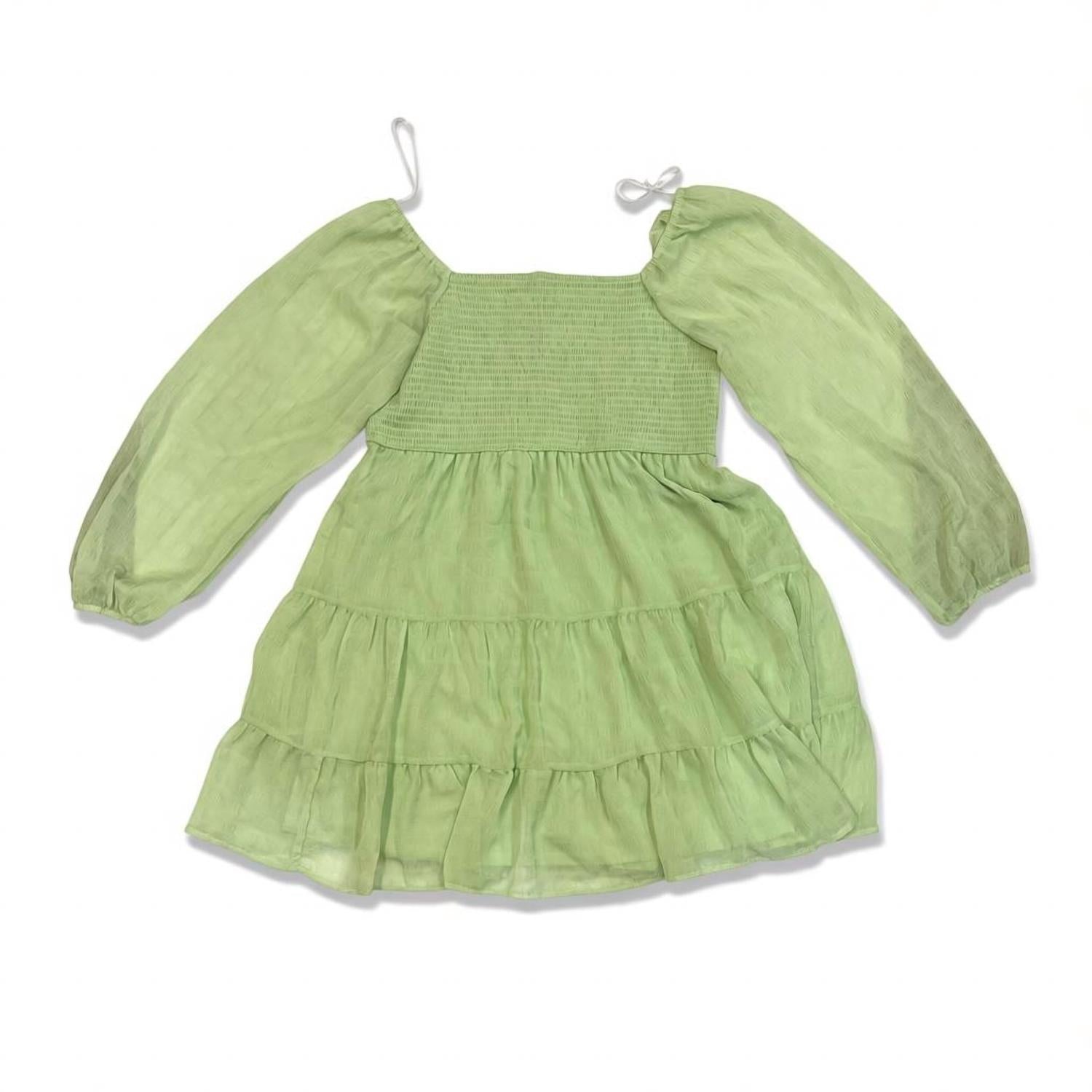 Rewind Women's Babydoll Top in green - women's blouse