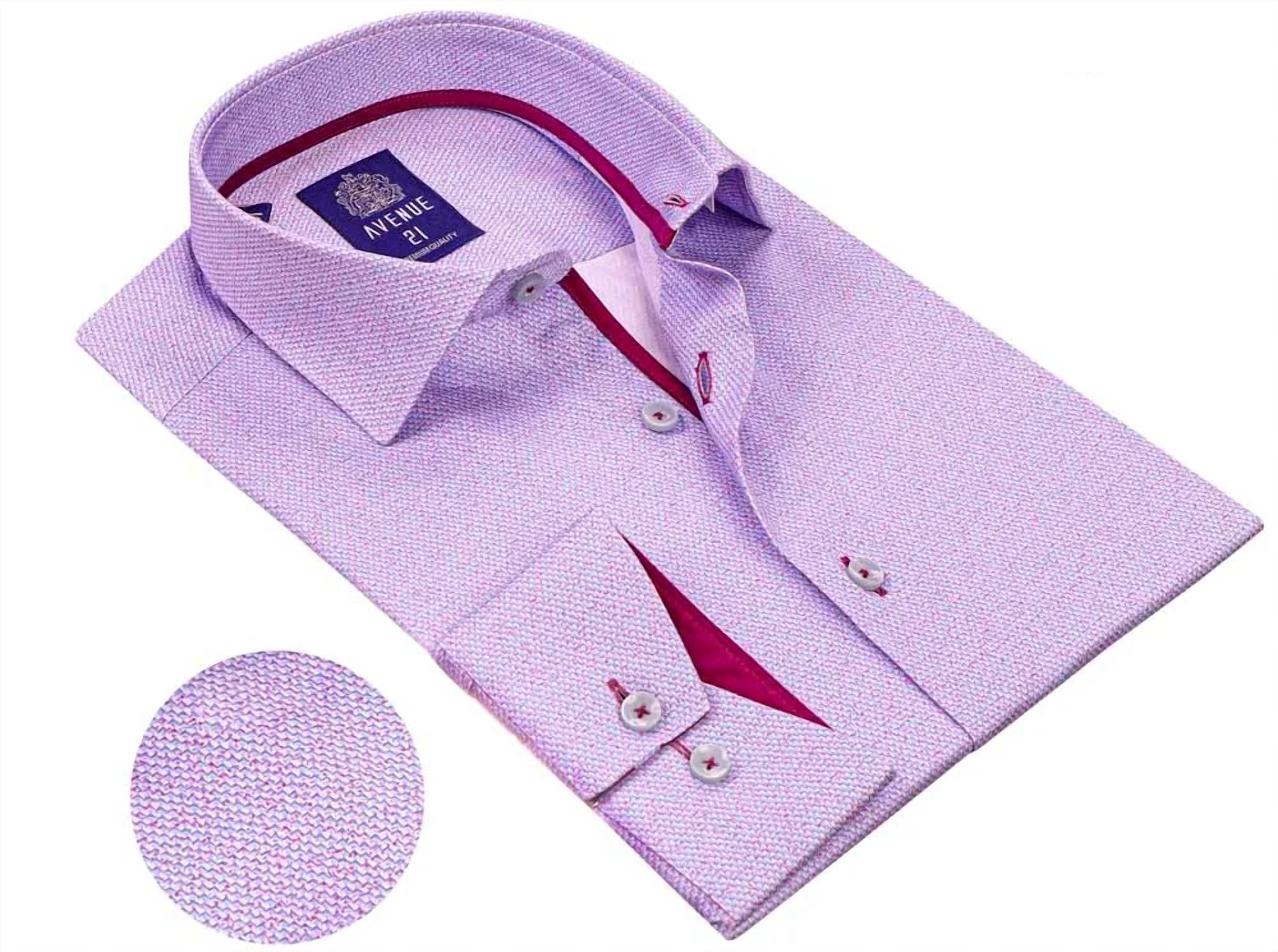 Avenue 21 - Men’s European Button-down Long Sleeve Shirt